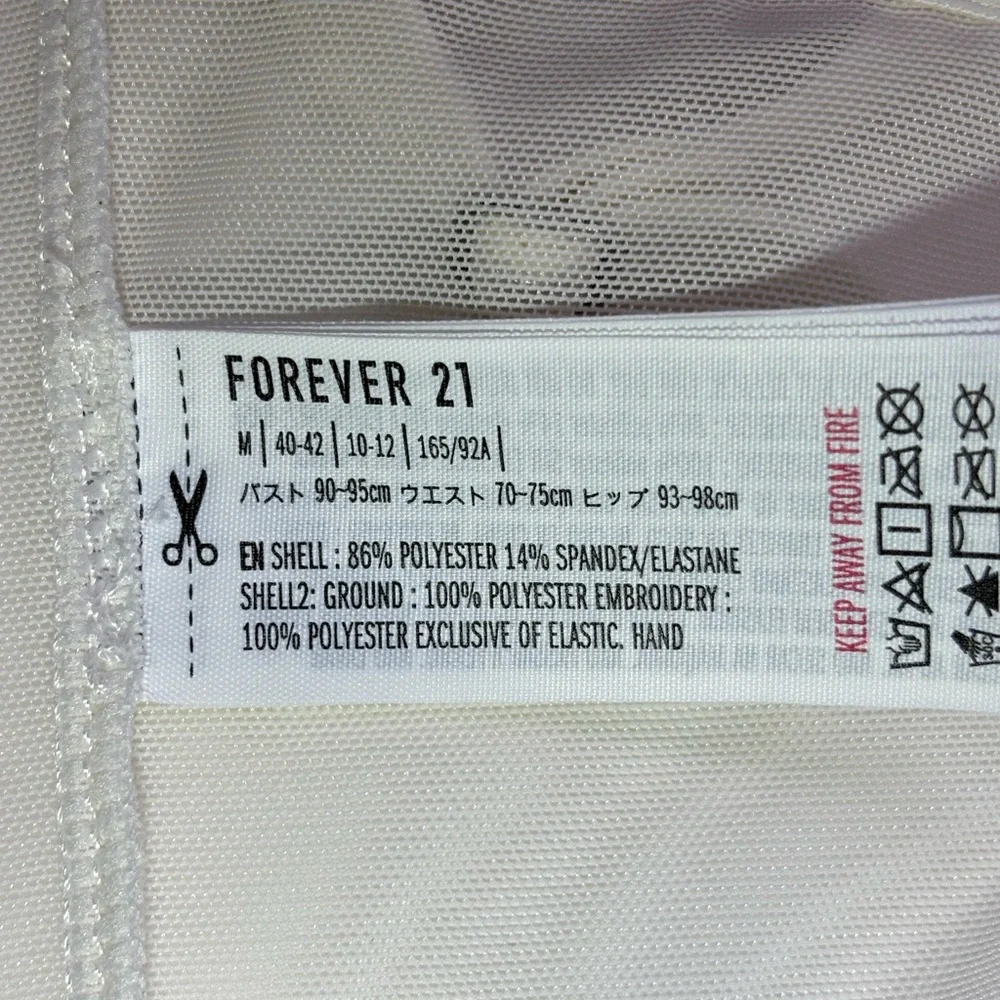 Forever 21 Bustier with Pink and Purple Floral Details